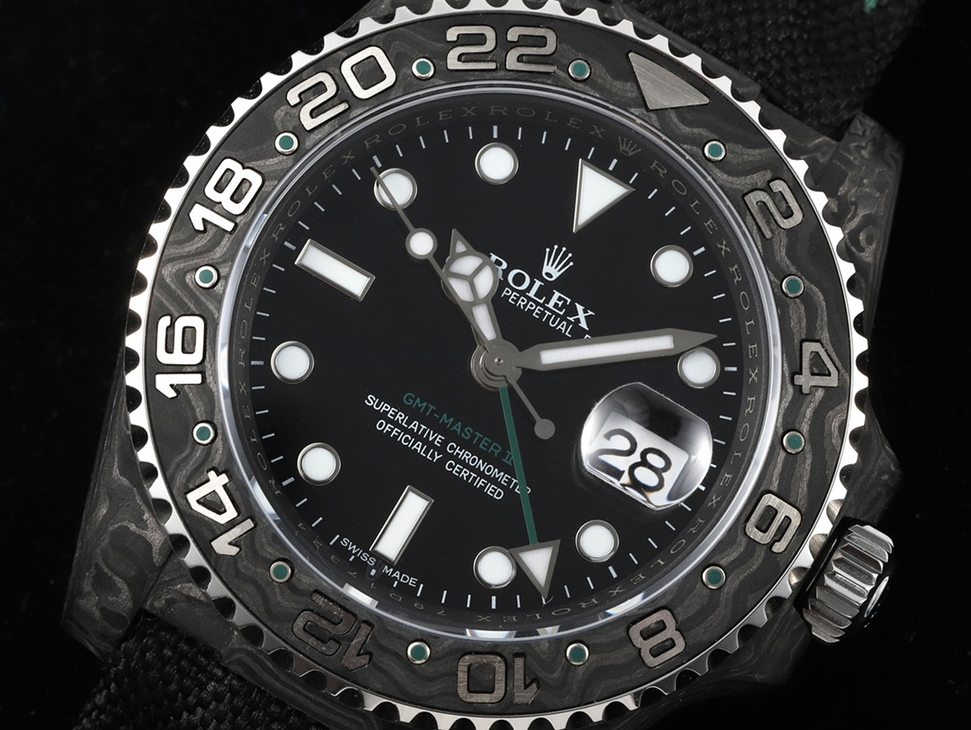 Diw New Rolex Ultra Limited Edition GMT-MASTER II-Carbon Fiber-Black(1:1 replica)