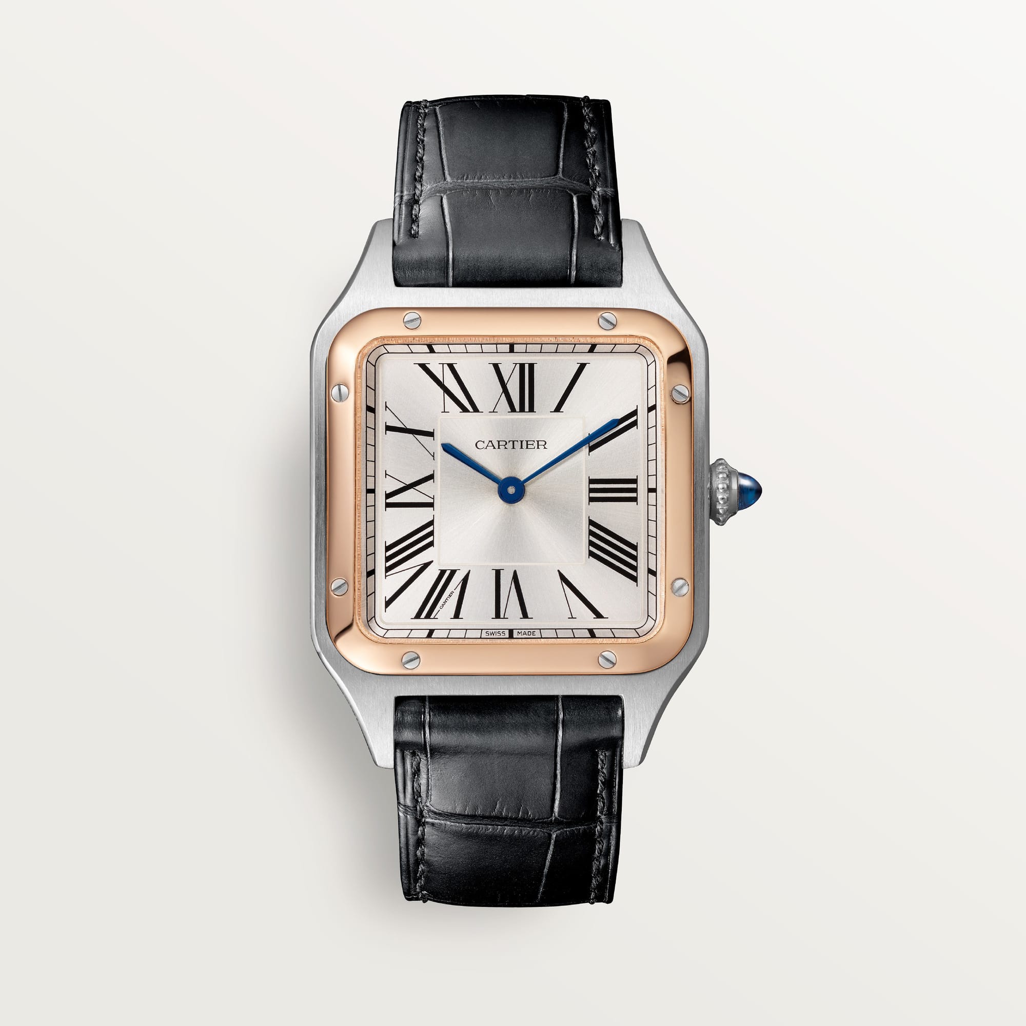 fake cartier watch Santos-Dumont large model high autonomy quartz movement(1:1 replica)