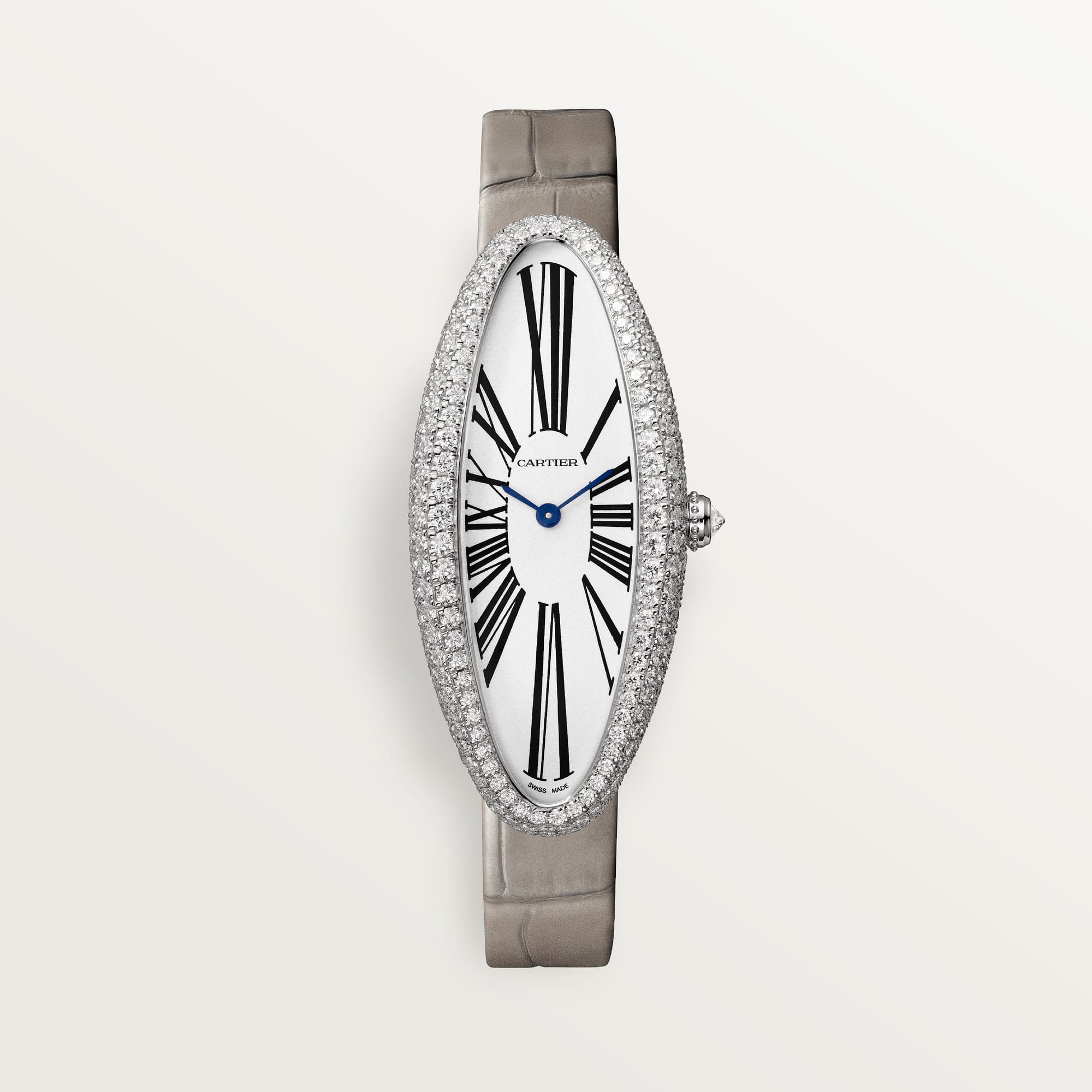 fake cartier watch Baignoire Allongee medium model Manufacture mechanical movement with manual winding(1:1 replica)