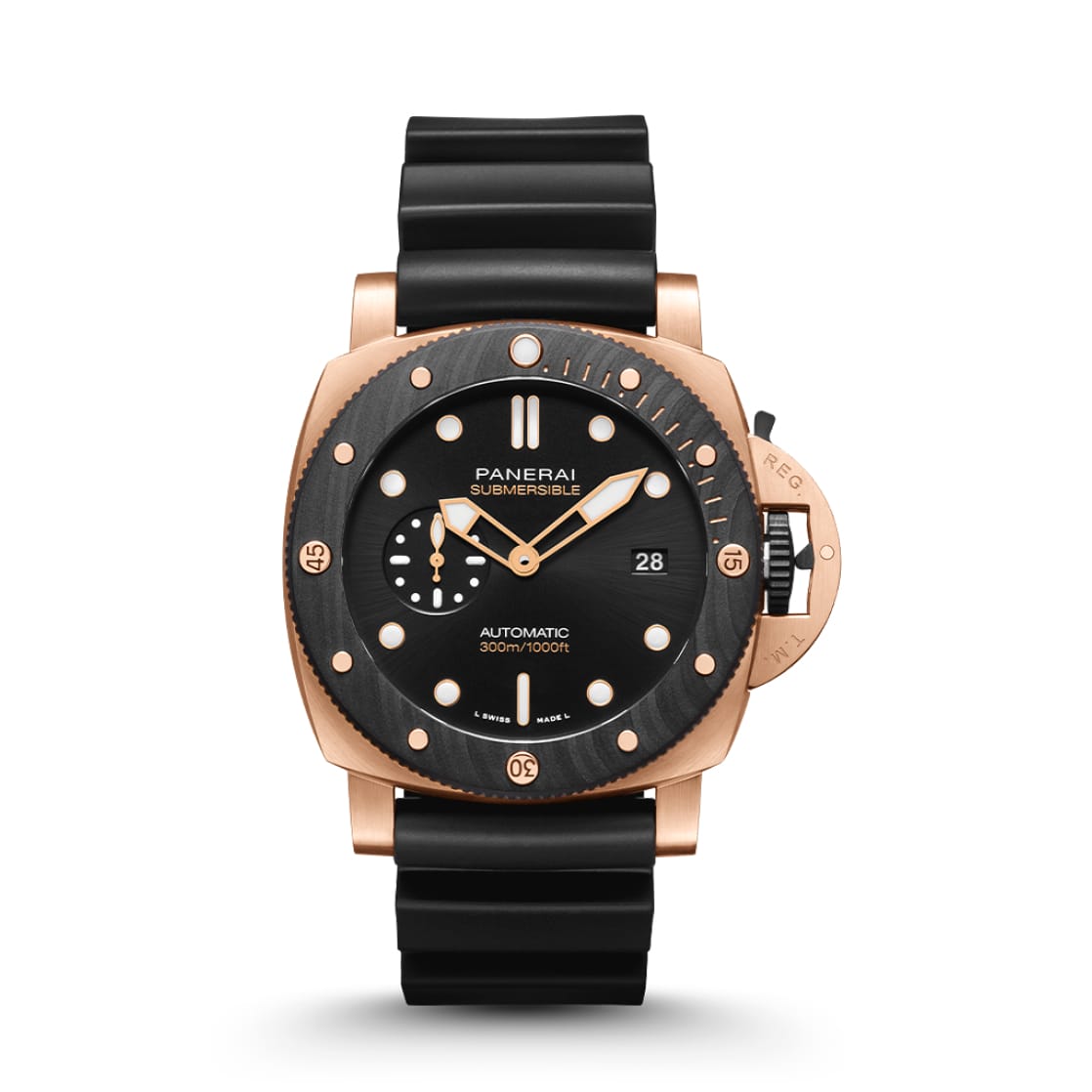 Replica Watches Panerai Submersible QuarantaQuattro Goldtech OroCarbo 44mm PAM02070(1:1 replica)