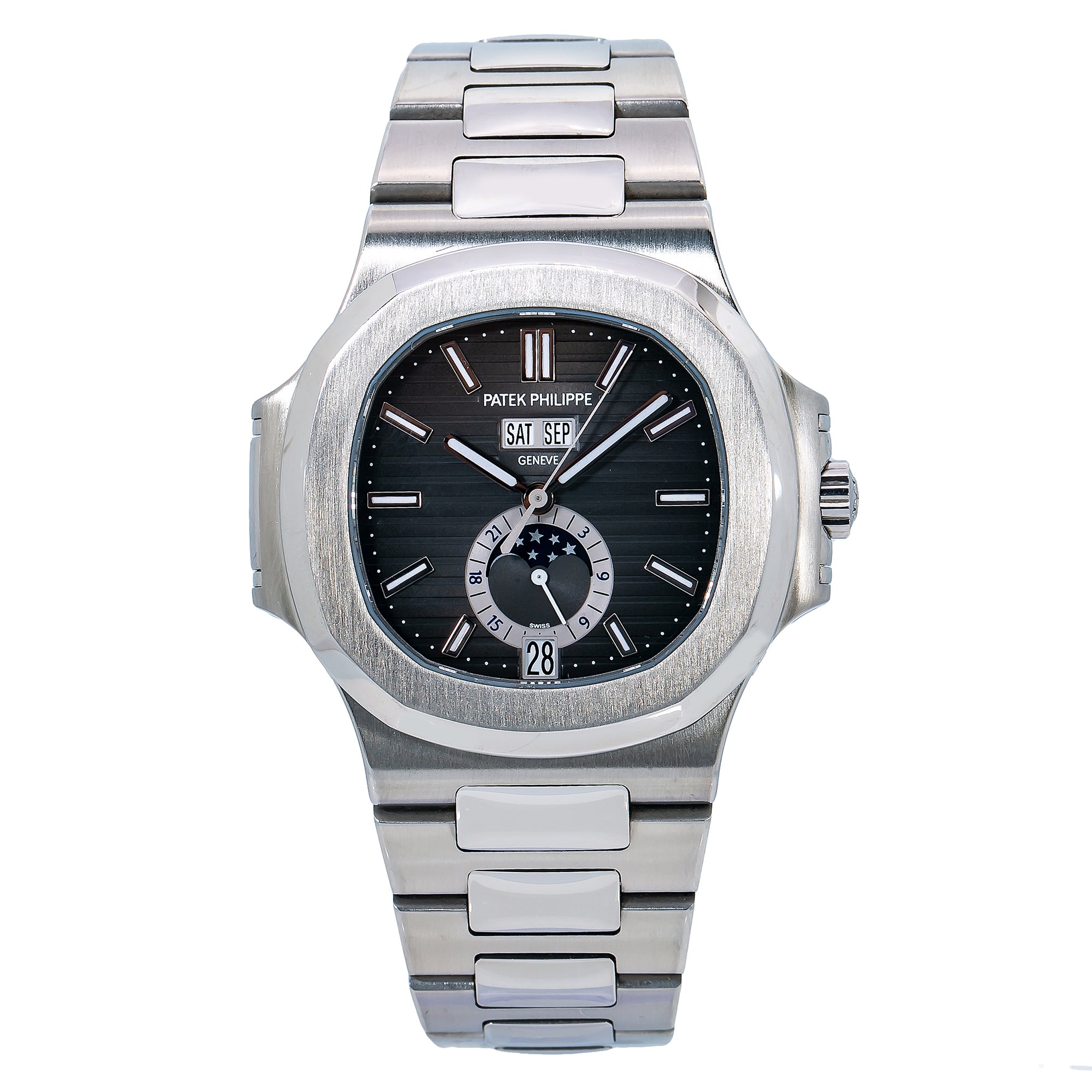 Patek Philippe Nautilus 5726 40MM Black Dial With Stainless Steel Bracelet(1:1 replica)
