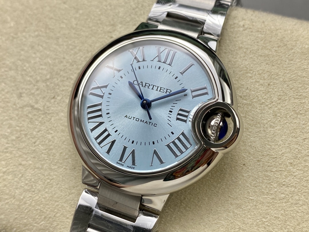 Ballon Bleu de fake cartier watch 33 mm mechanical movement with automatic winding-3KF(1:1 replica)