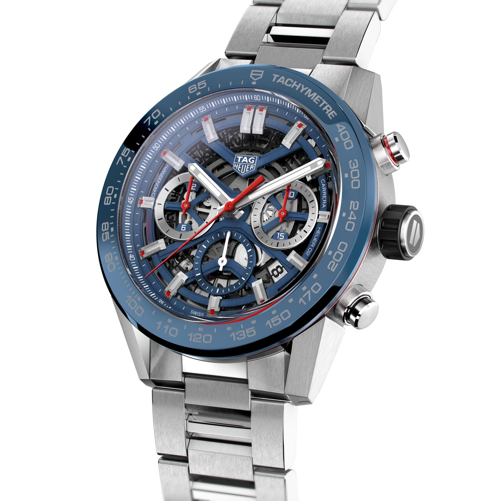 TAG Heuer Replica Watch Carrera Chronograph Automatic 45 mm Steel & Ceramic(1:1 replica)