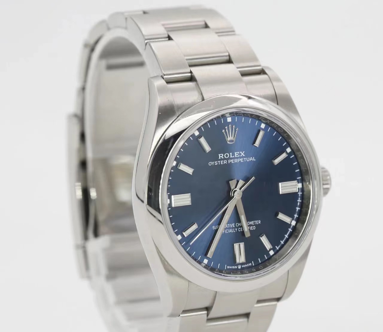 Rolex Oyster Perpetual M126000-0003 Bright Blue Dial 36MM(1:1 replica)