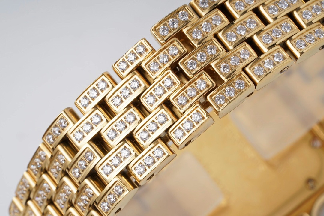 Cartier Cheetah Full of Diamonds Ladies 37MM-Golden(1:1 replica)