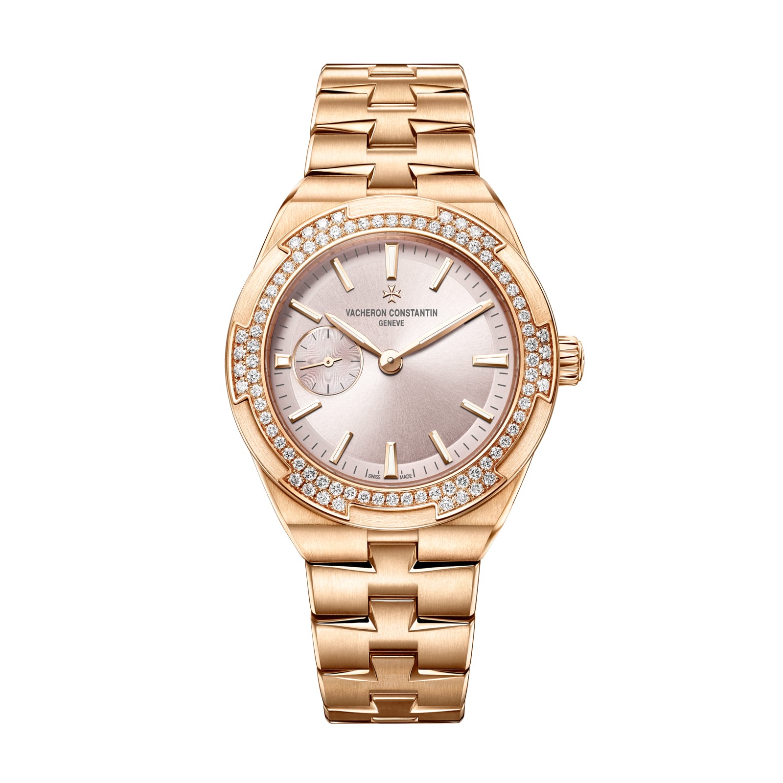 Replica Watches Fake Vacheron Constantin Overseas self-winding 37 MM PINK GOLD(1:1 replica)
