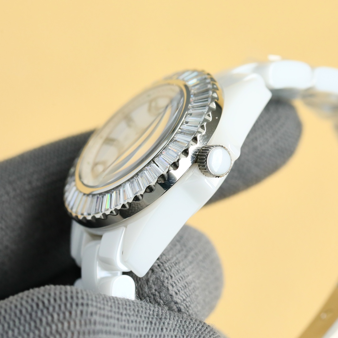 New Super Ceramic - Chanel J12 33mm watch! Goddess Welfare - White(1:1 replica)