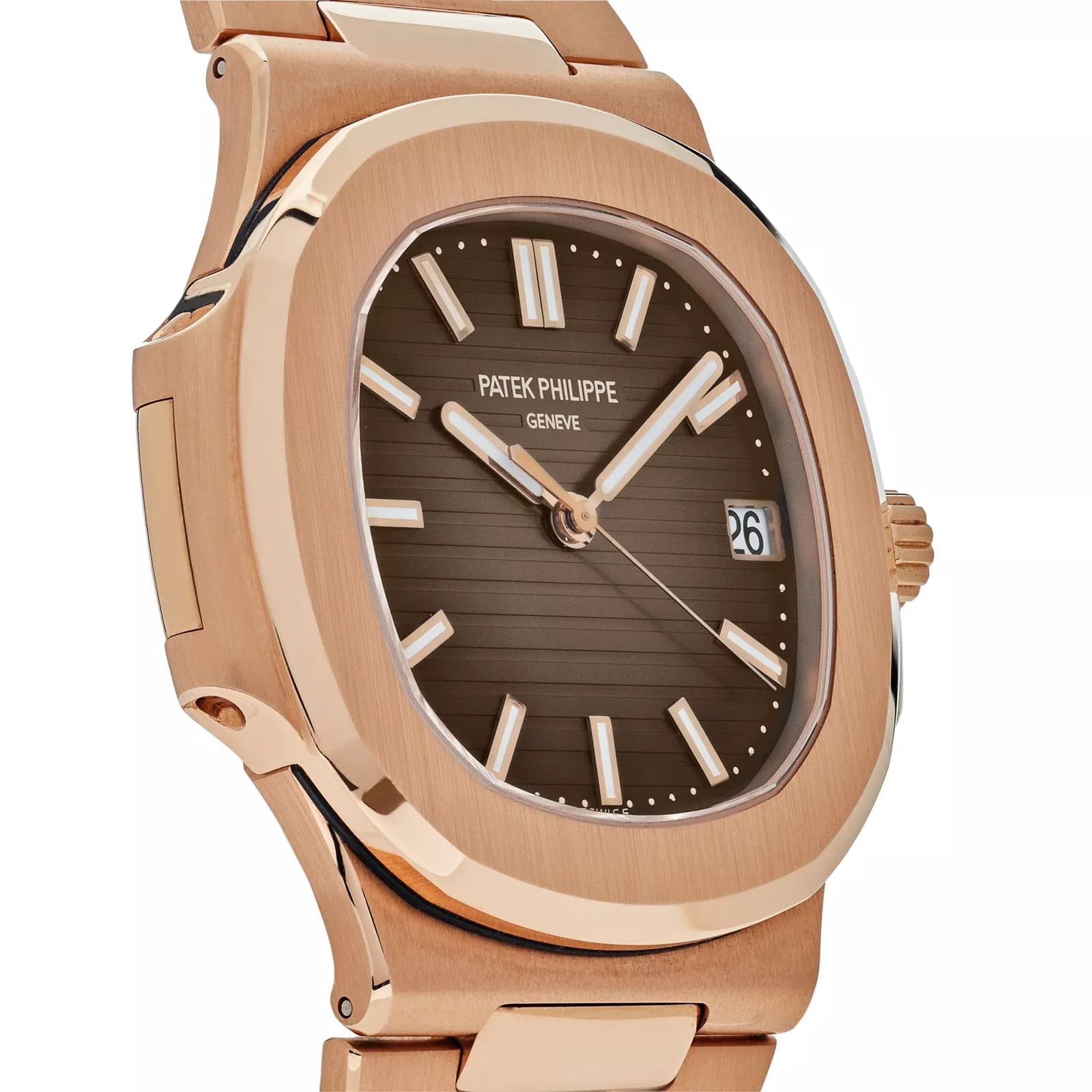 Patek Philippe Nautilus Rose Gold 5711-1R-001 with Light/Dark Brown Gradated dial(1:1 replica)