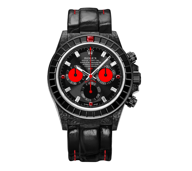 ROLEX Diw Daytona carbon rainbow black 40mm carbon(1:1 replica)