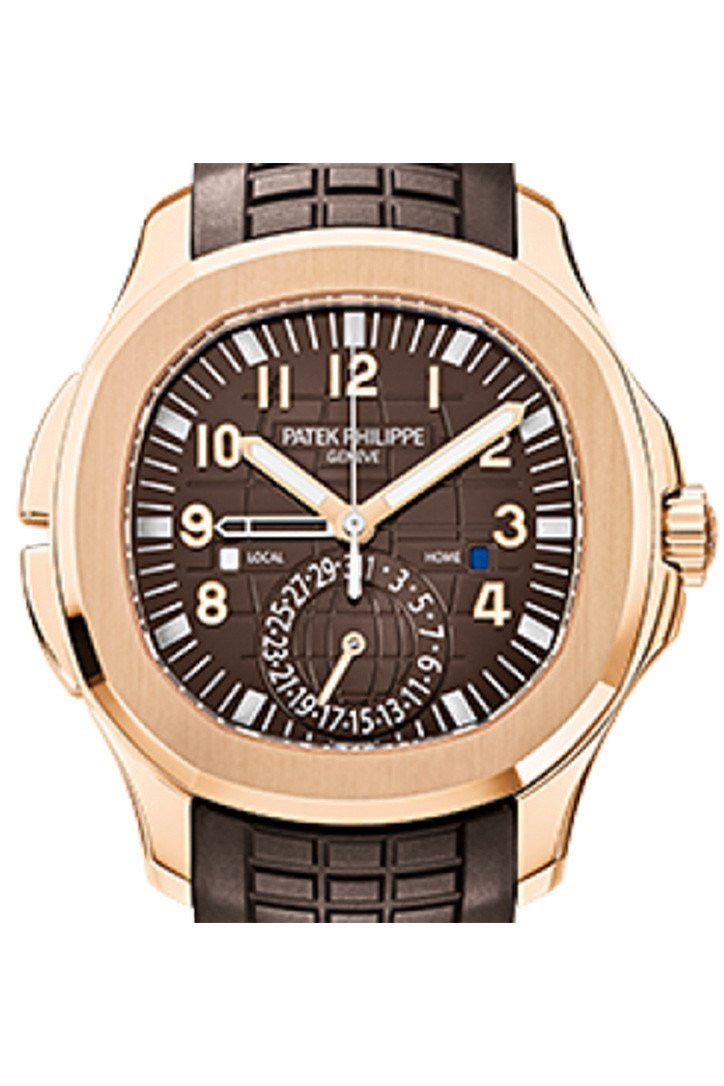 Patek Philippe Aquanaut Brown Embossed Arabic Dial Rose Gold Composite Men's Watch 5164R-001(1:1 replica)