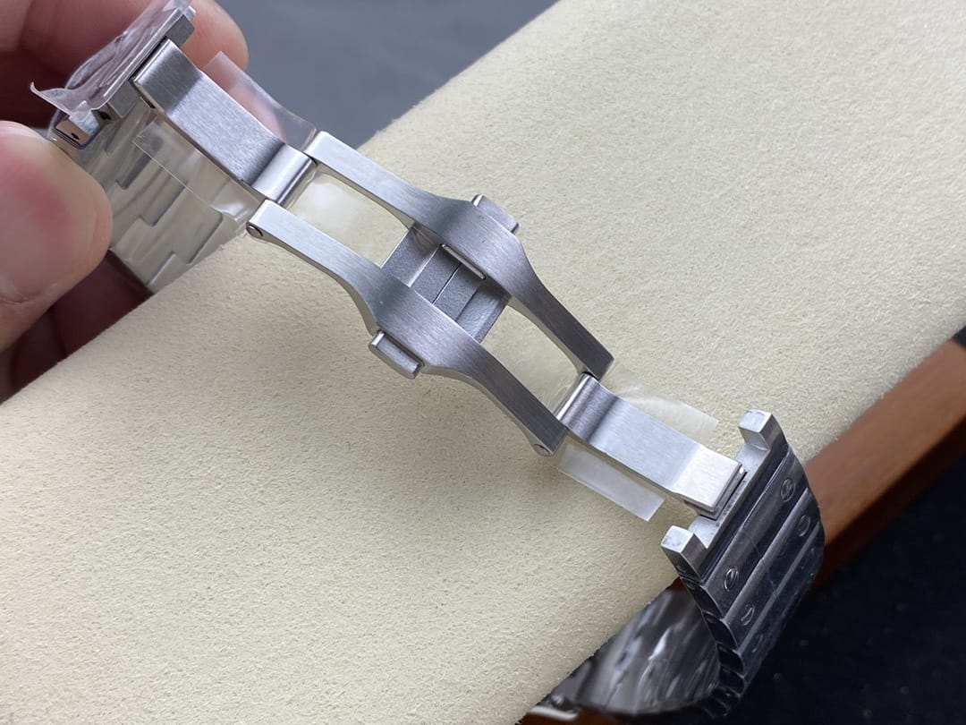 Fake Cartier Watch Santos de Cartier Large Steel Brown Dial WSSA0064-TW(1:1 replica)