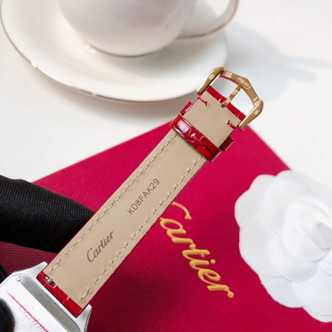 Santos Demoisell Santos Collection - Stainless Steel Mini Model Red(1:1 replica)