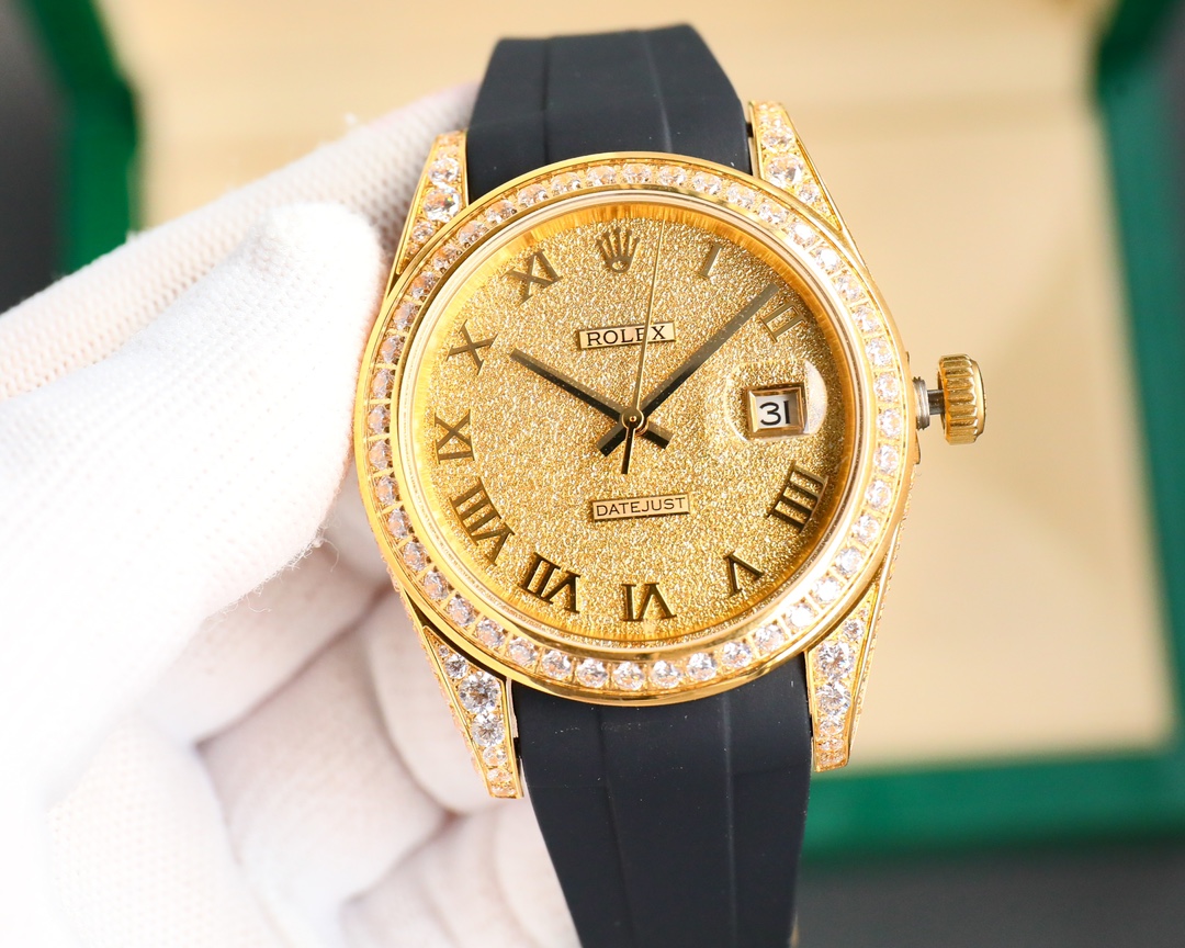 Rolex Logbook Full Luxury Model - Brilliant Roman Dial - 18k Nano-Technology 41MM(1:1 replica)