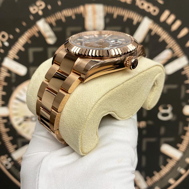 Sky-Dweller 18k Everose Gold Men's Watch 336935-0001(1:1 replica)