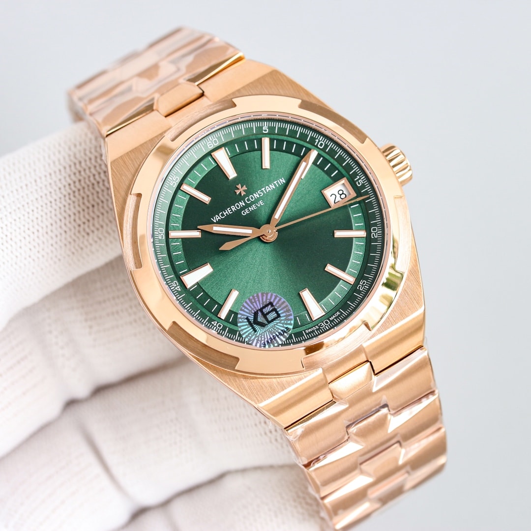 Fake Vacheron Constantin Replica Watch Overseas self-winding 41 MM PINK GOLD 4520V/210R-B967(1:1 replica)