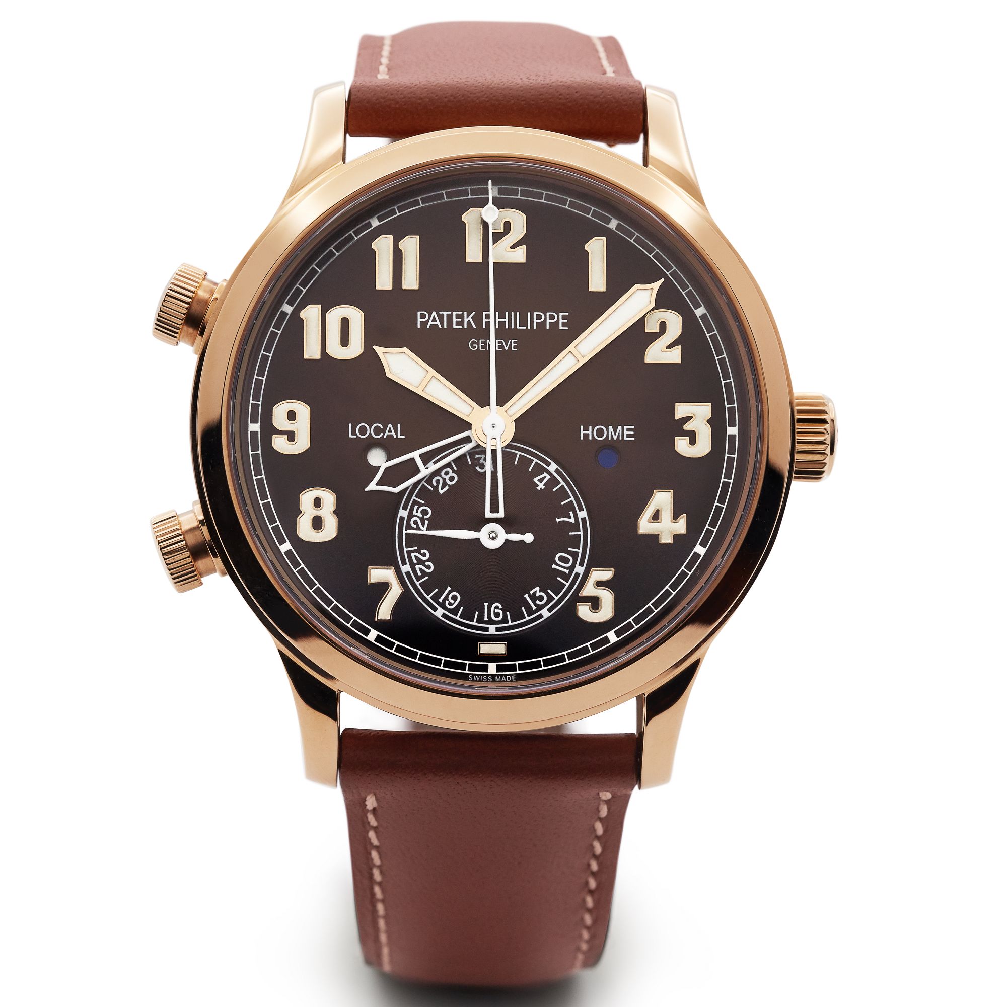 Patek Philippe Complications Calatrava Pilot Travel Time Automatic Men's Watch 5524R-001(1:1 replica)