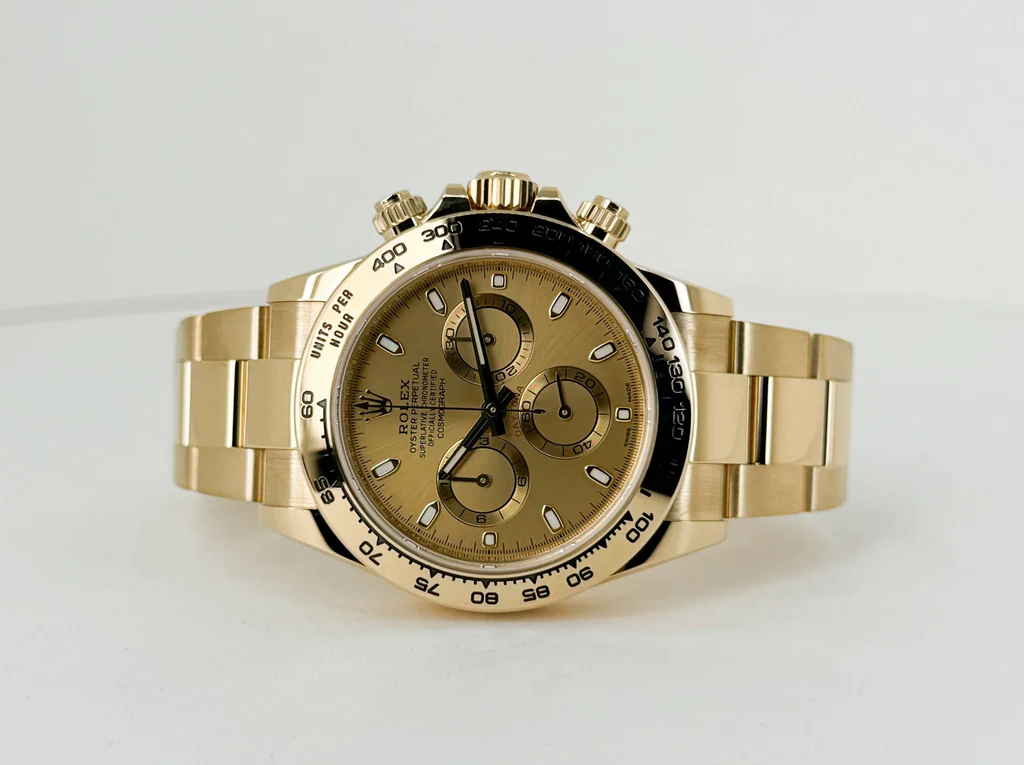Rolex Yellow Gold Cosmograph Daytona 40 Watch Champagne Index Dial 116508(1:1 replica)