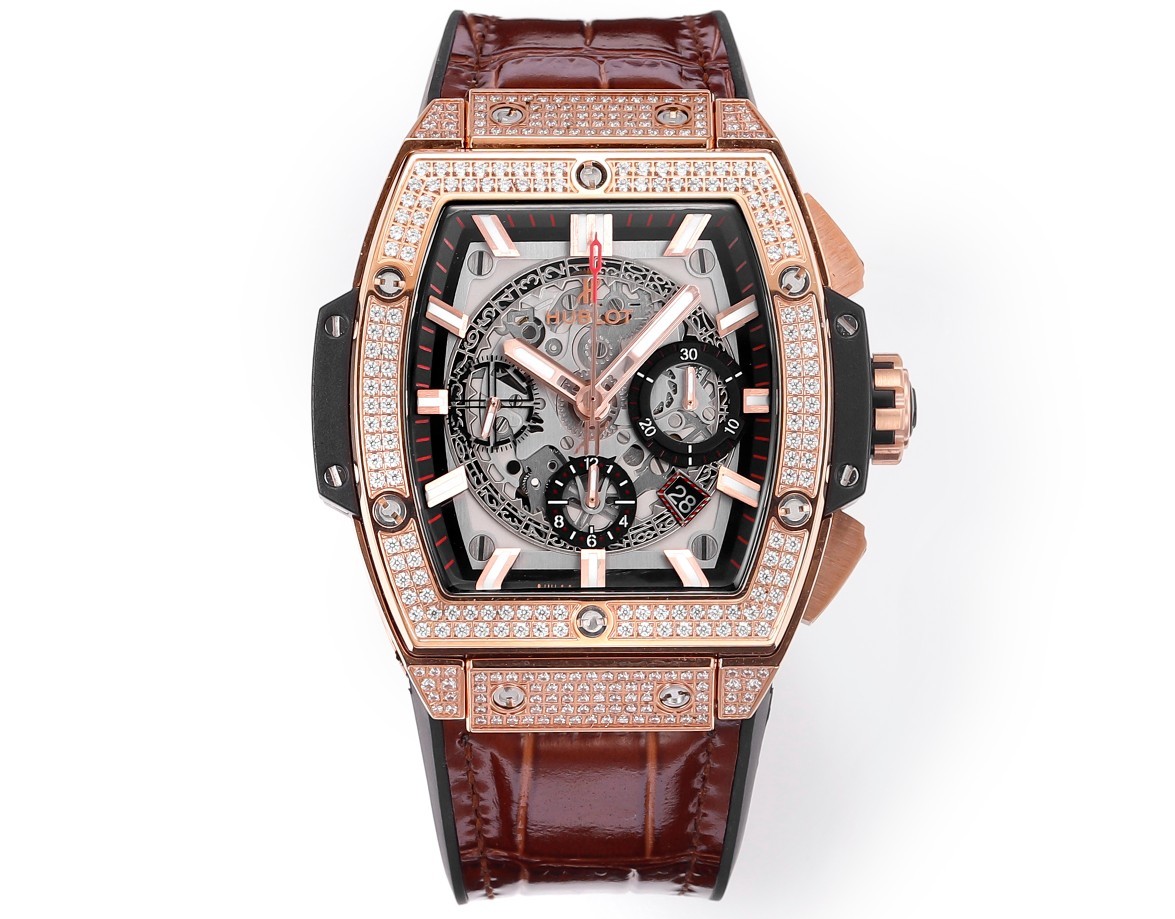 Hublot SPIRIT OF BIG BANG Chronograph, 45 mm Textured rubber strap(1:1 replica)