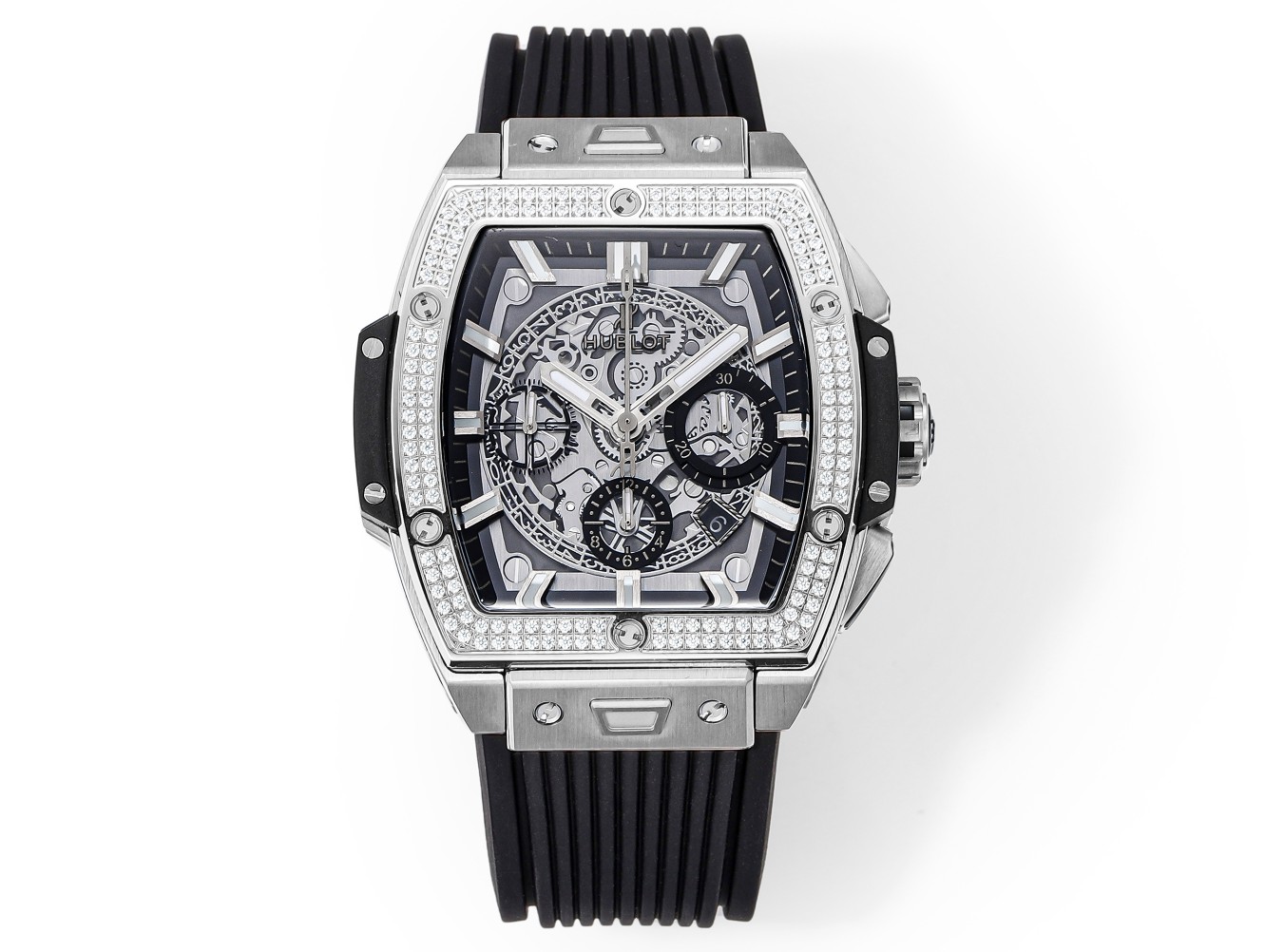 Hublot Spirit of Big Bang Textured Rubber Strap(1:1 replica)