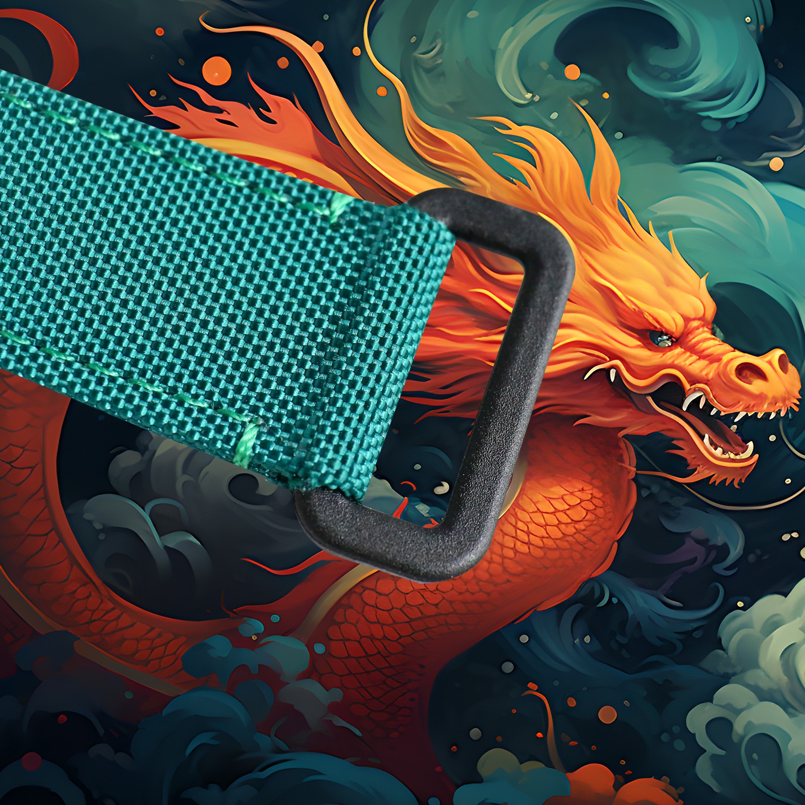 ROLEX Year of the Dragon Auspicious 🔥 🔥 Submariner Carbon Fiber Bezel - Velcro Strap - Green(1:1 replica)