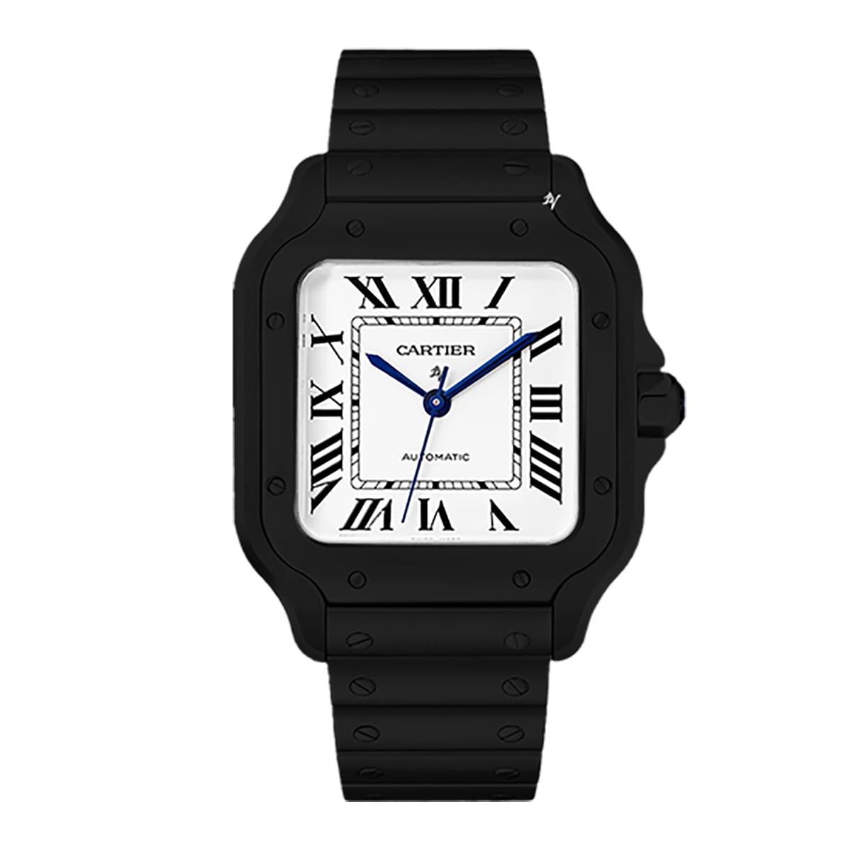 Fake Cartier Replica Watch Santos Limited Edition Black DLC-PVD(1:1 replica)