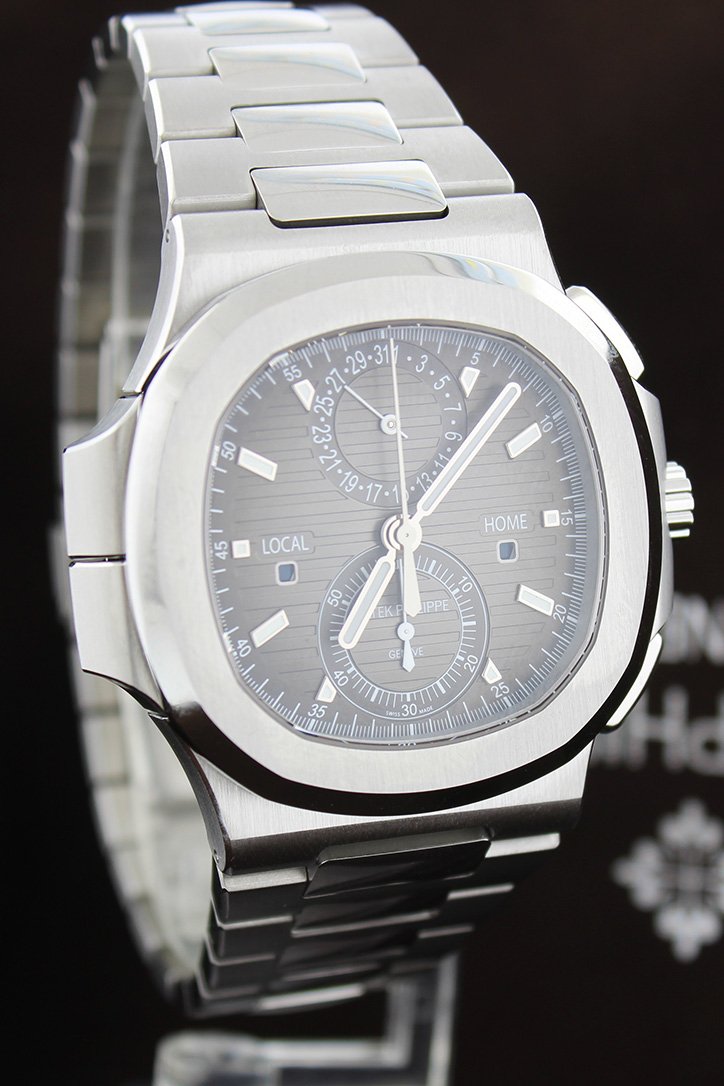 Patek Philippe Nautilus Travel Time Chronograph Stainless Steel Automatic Men's Watch 5990-1A-001(1:1 replica)