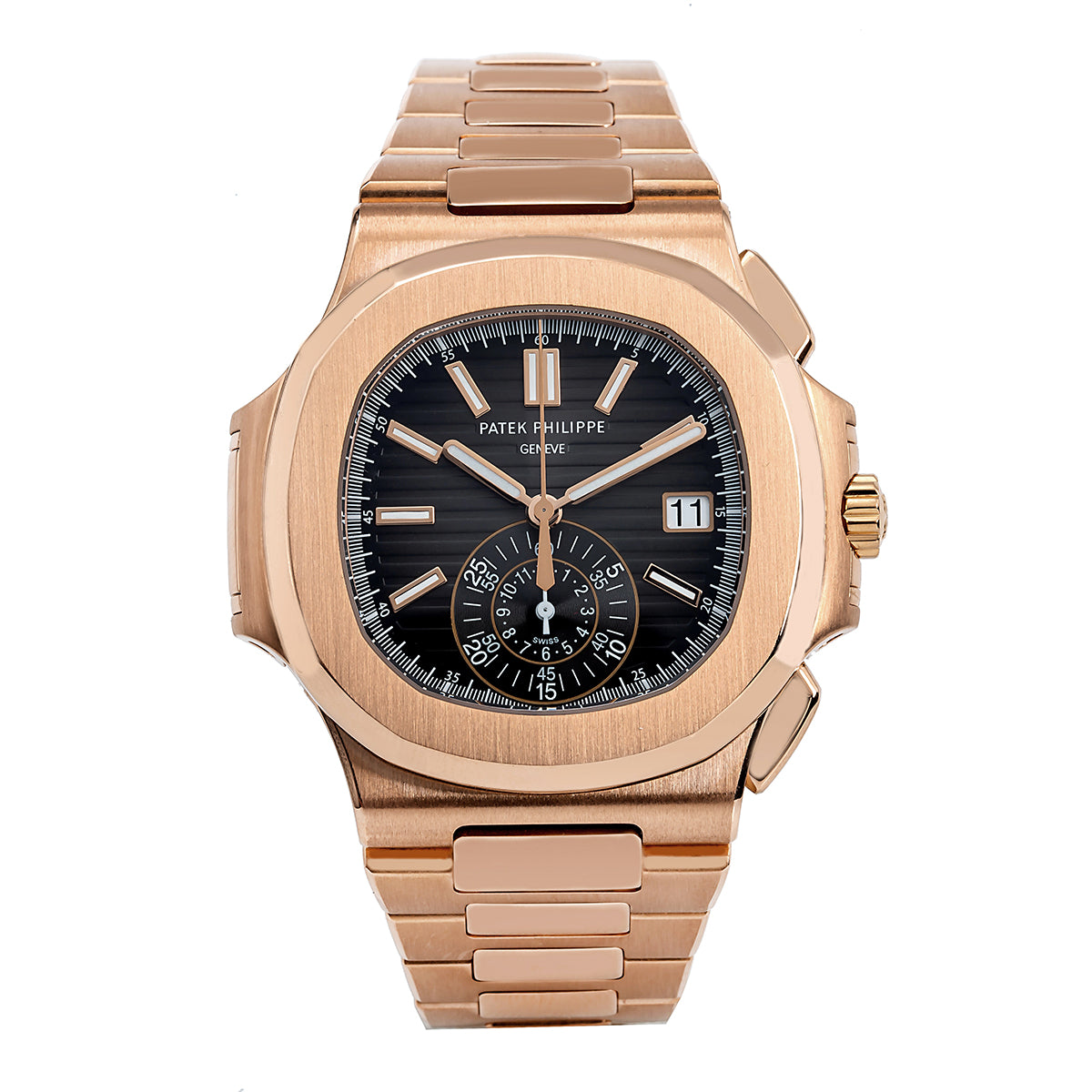 18K Rose Gold Patek Philippe Nautilus 5980 40.5mm Black Gradient Dial(1:1 replica)