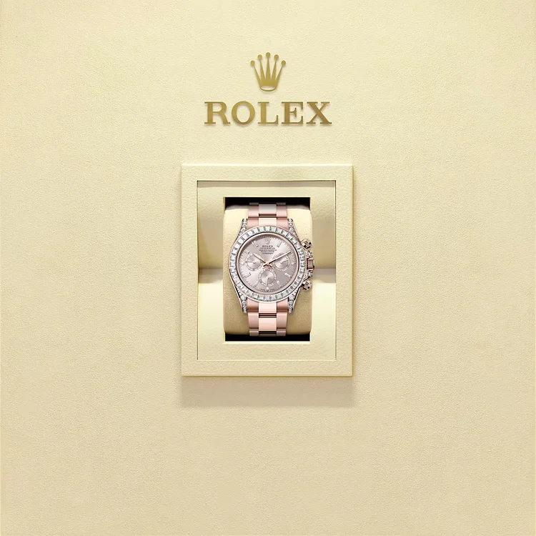 Rolex Cosmograph Daytona Oyster, 40 mm, Everose gold and diamondsReference 126595TBR(1:1 replica)