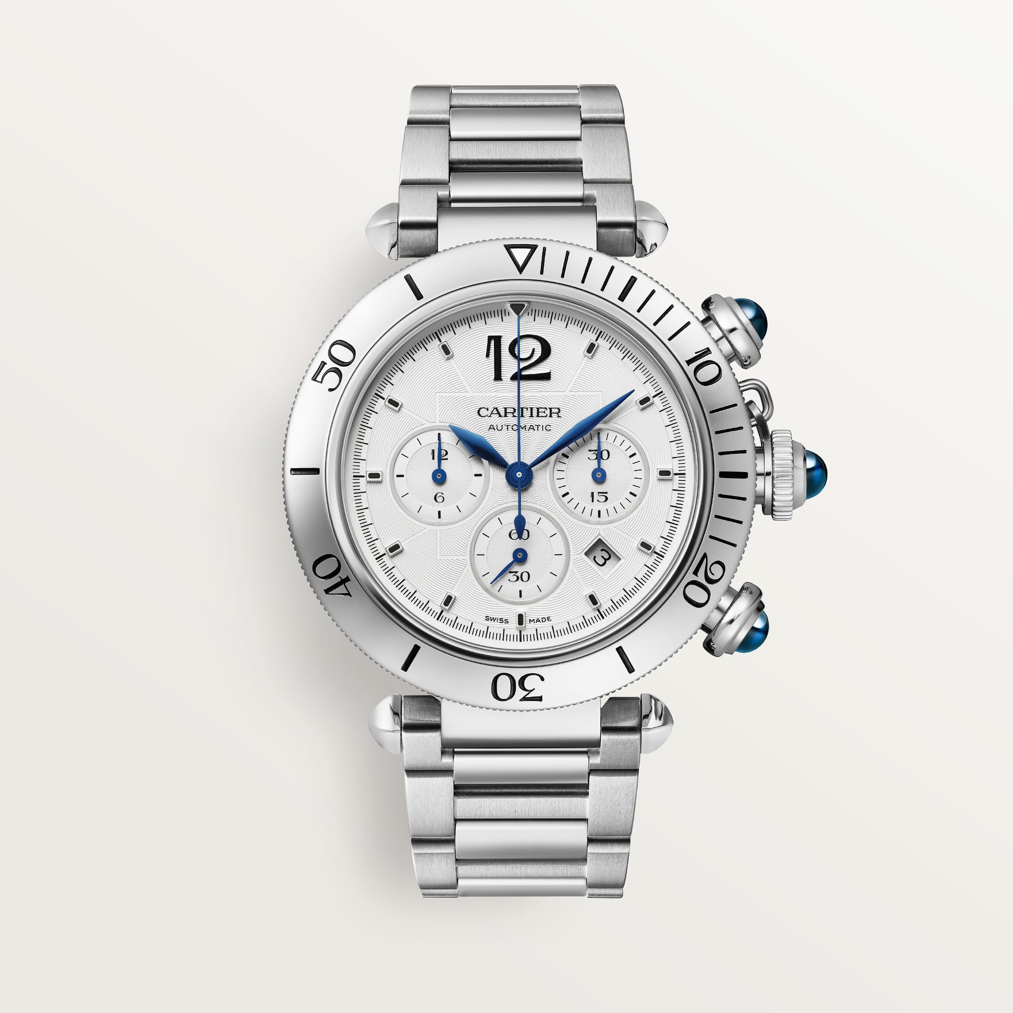 Pasha de fake cartier watch 41 mm chronograph mechanical movement with automatic winding caliber(1:1 replica)