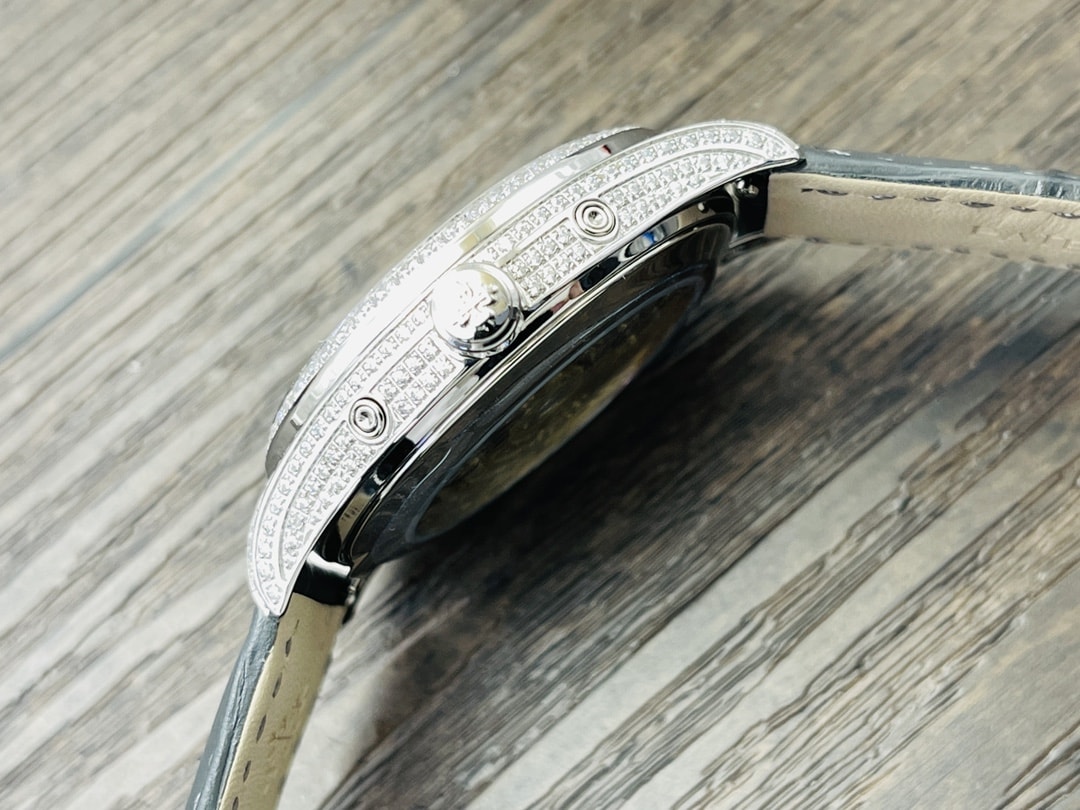 Fake Diamond Watch Patek Philippe Replica Complications Annual Calendar Moon Phases White Gold White Mother of Pearl Dial 38mm Diamond Bezel 4948G-010(1:1 replica)