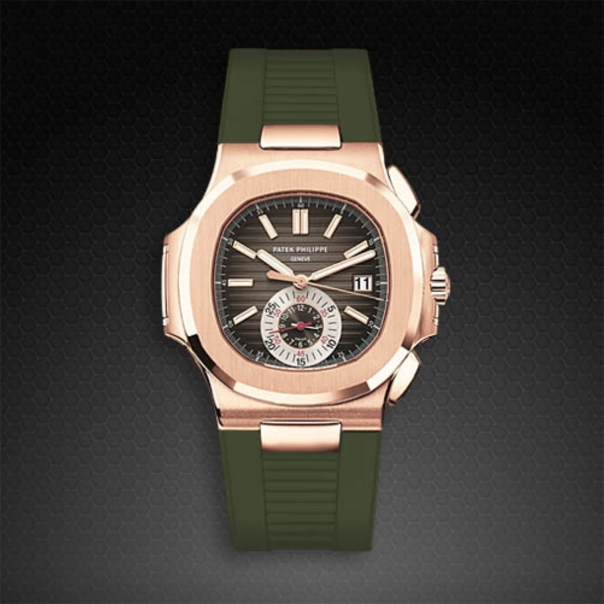 Patek Philippe - Rubber B strap for Nautilus 5980 RG(1:1 replica)