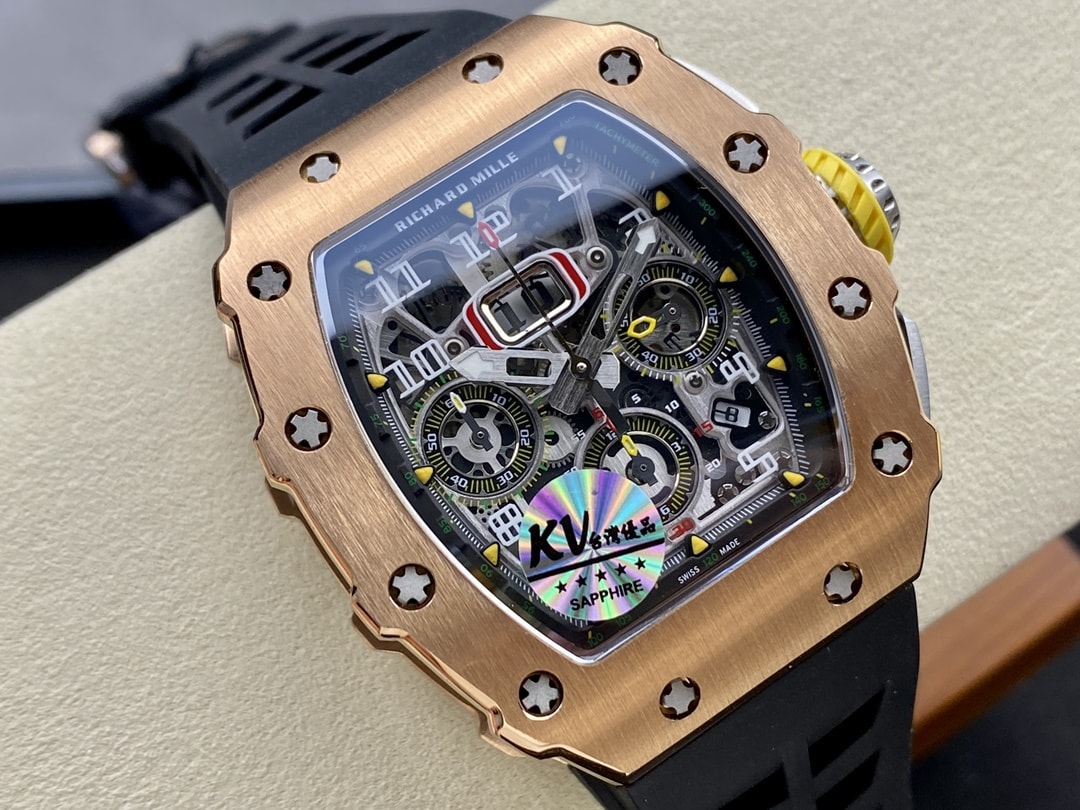 Fake Richard Mille Replica Watch RM 11-03 Rose Gold Automatic Flyback Chronograph(1:1 replica)