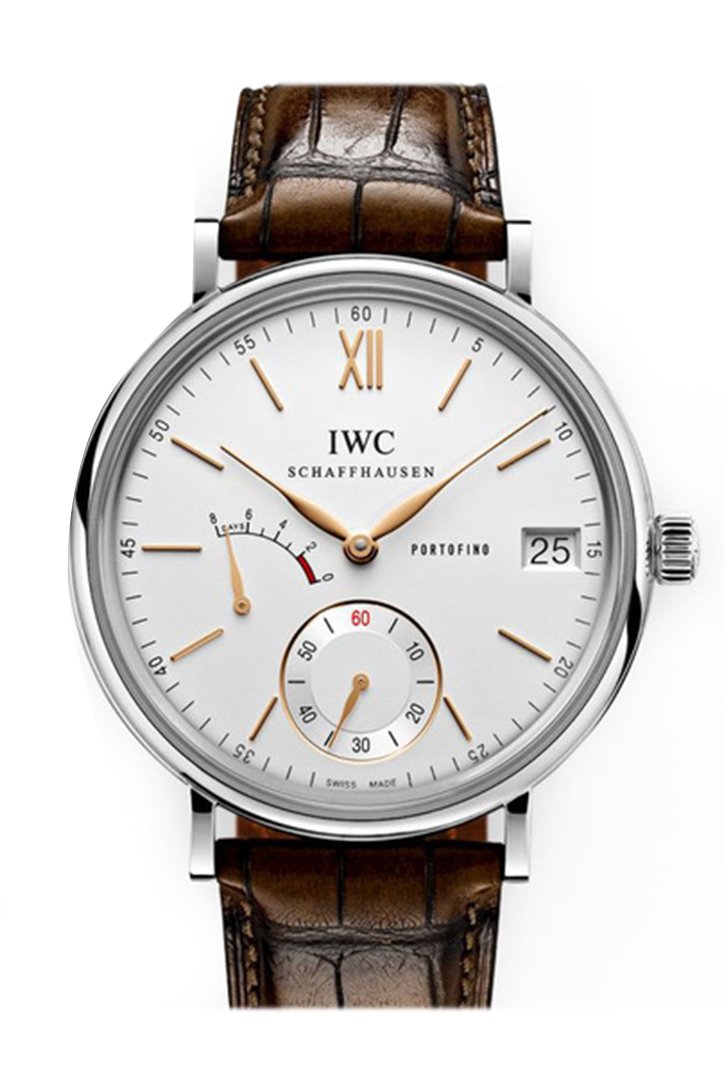 IWC Portofino Hand Wound Eight Days Silver Dial Men's Watch IW510103(1:1 replica)