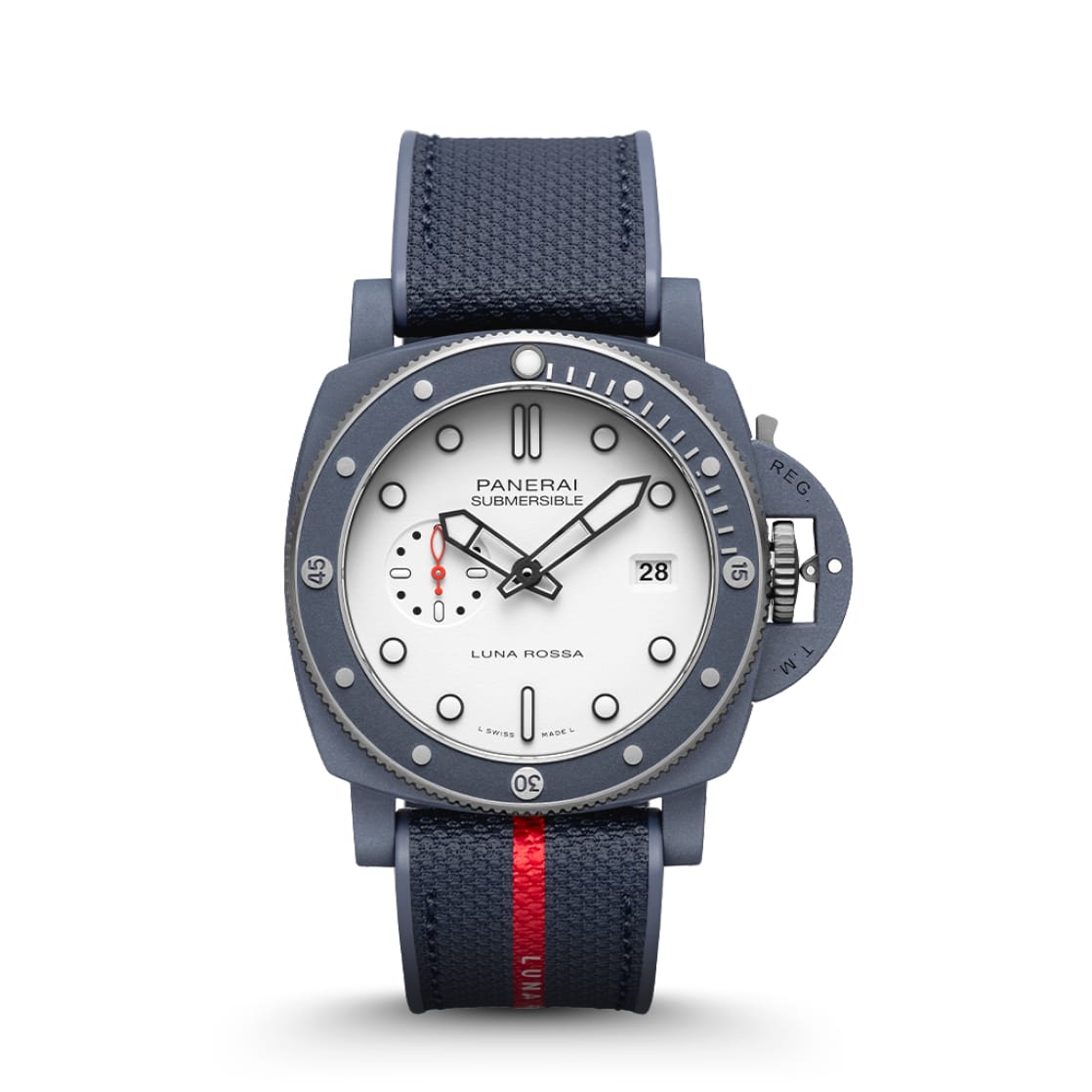 Replica Watches Panerai Submersible QuarantaQuattro Luna Rossa Ti-Ceramitech 44mm PAM01543(1:1 replica)