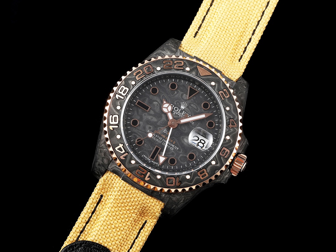 Diw New Rolex Ultra Limited Edition GMT-MASTER II-Carbon Fiber-Yellow(1:1 replica)