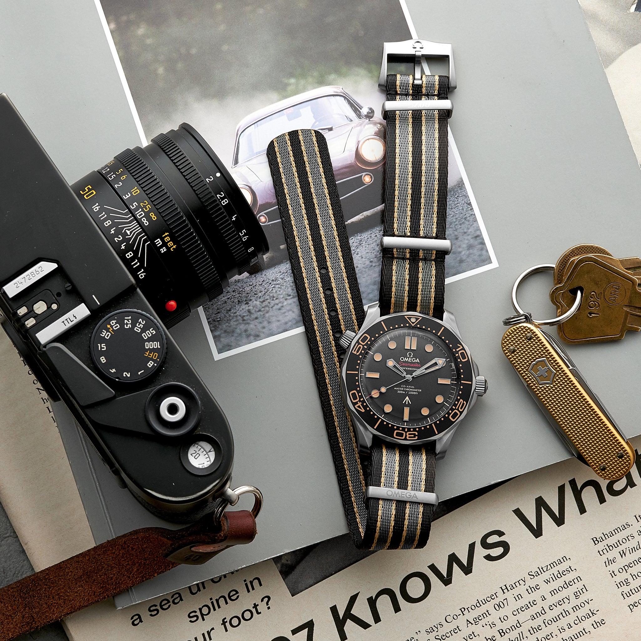 Seamaster Diver 300M Co-Axial Master Chronometer 42mm Titanium 007 Edition(1:1 replica)
