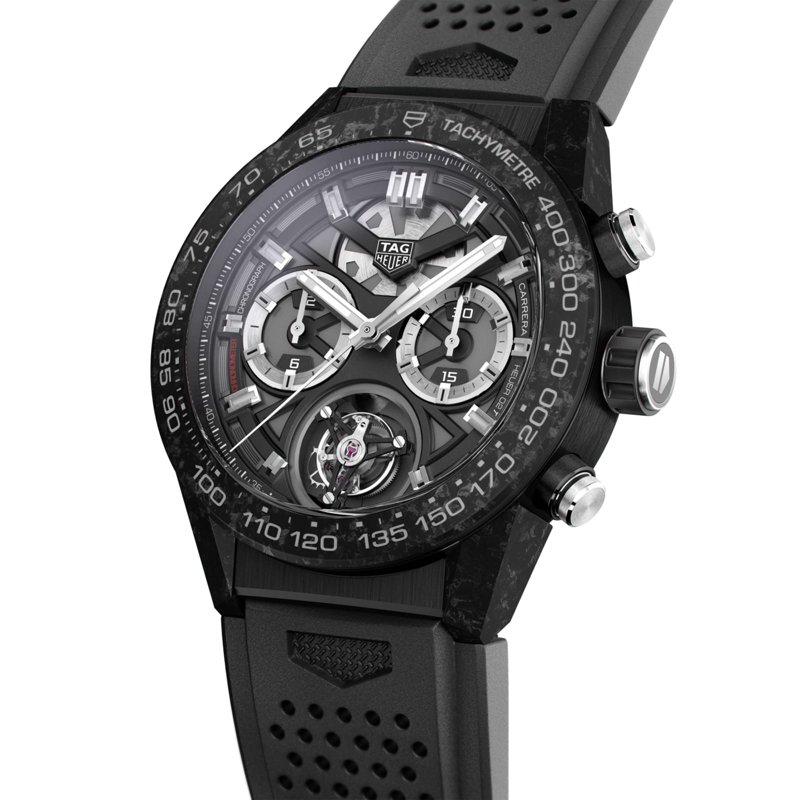 TAG Heuer Replica Watch Carrera Chronograph Tourbillon Automatic 45 mm Titanium Carbon(1:1 replica)