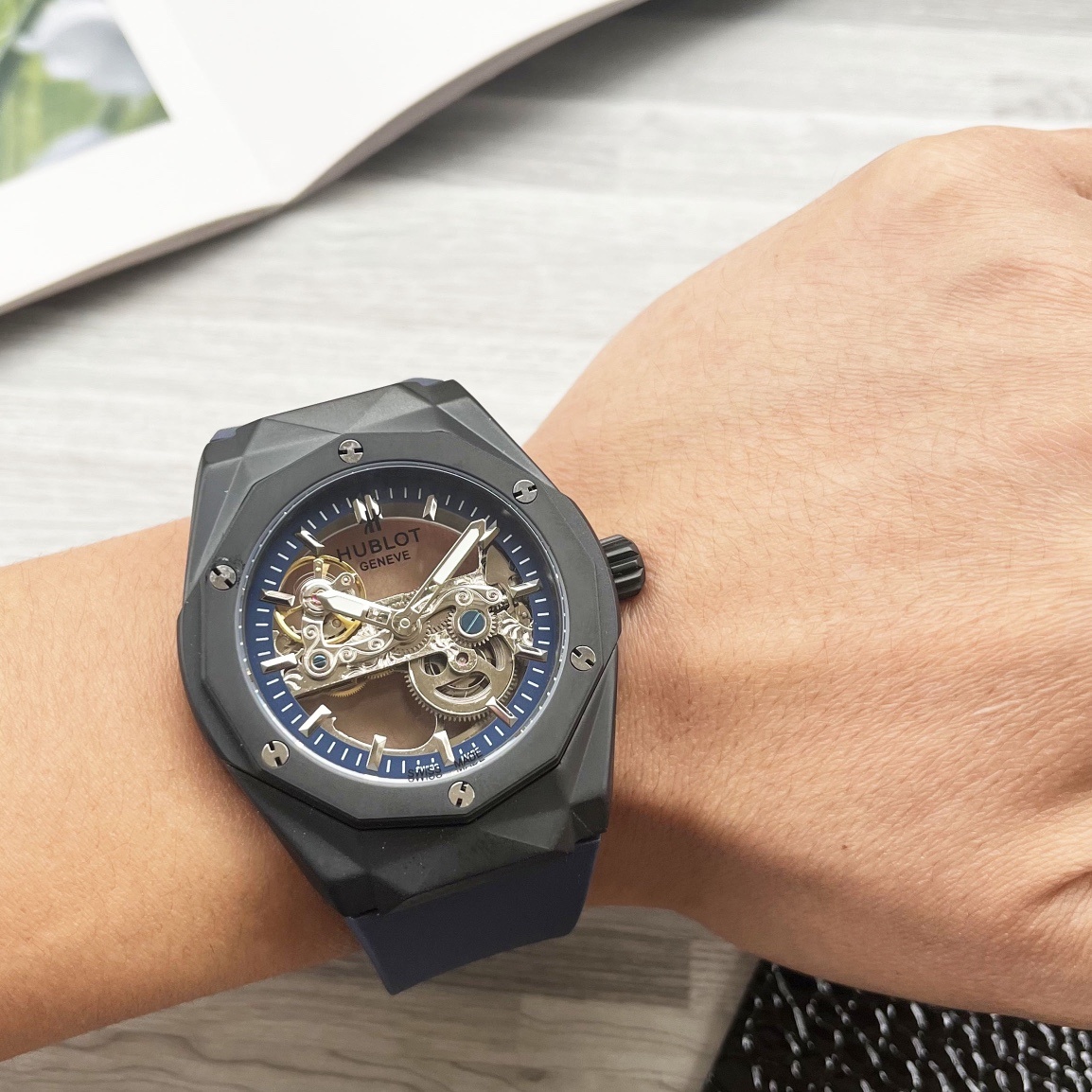 Hublot BIG BANG series, 46 mm Malaysian rubber strap(1:1 replica)