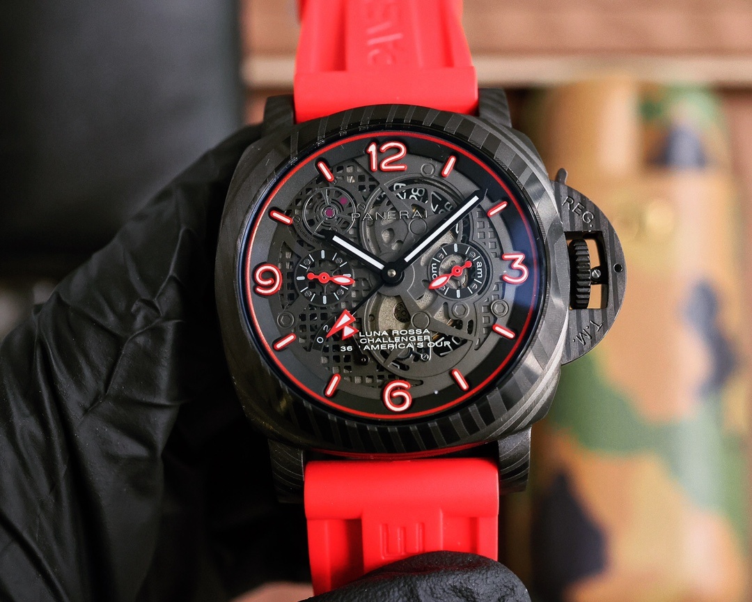 Panerai SUBMERSIBLE Waterproof Men's Luminous Black Case(1:1 replica)