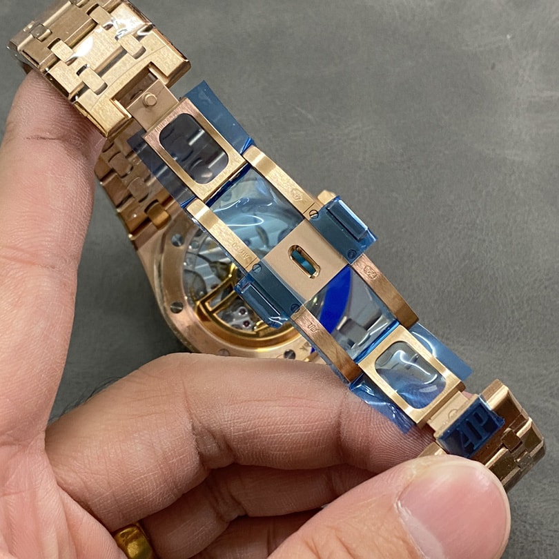 Audemars Piguet Replica AP Watch Royal Oak Selfwinding “50th Anniversary” 41mm Rose Gold Black Dial 15510OR.OO.1320OR.02-APS(1:1 replica)