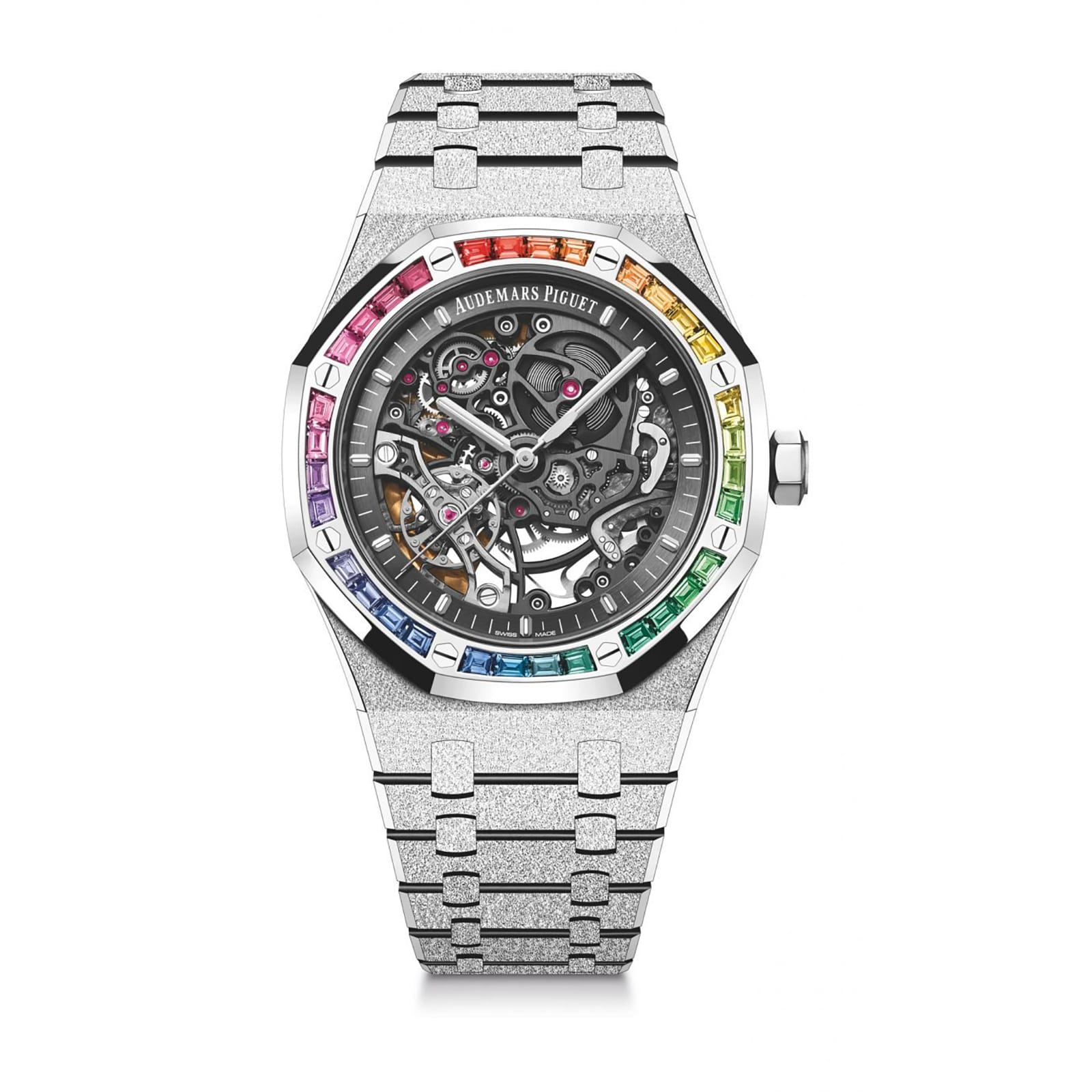 Audemars Piguet Replica Watch Royal Oak Frosted Gold Double Balance Wheel Openworked(1:1 replica)