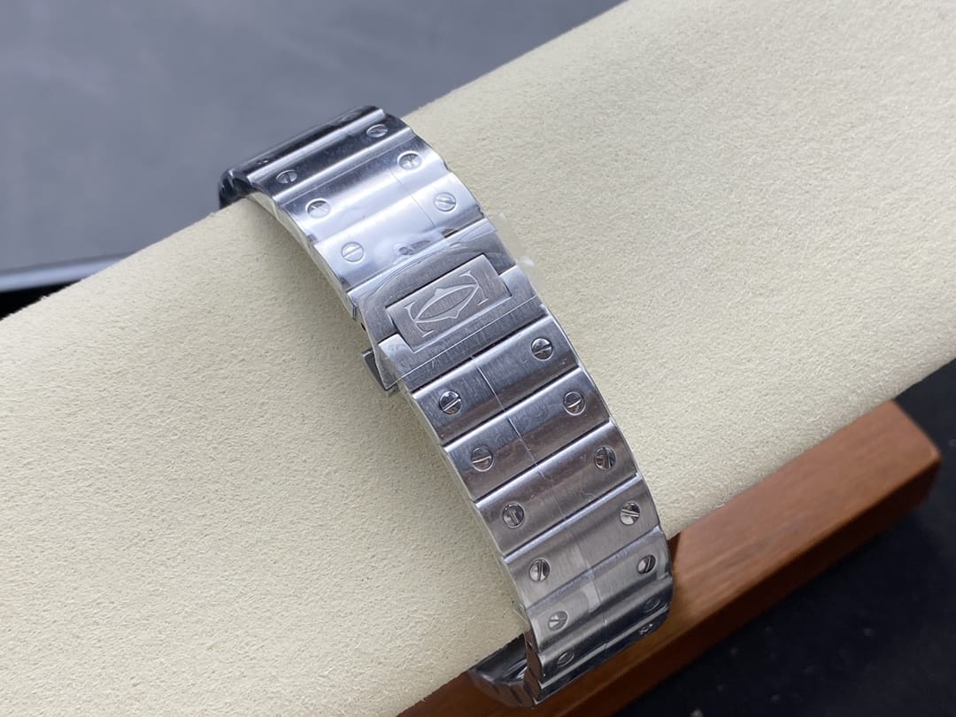 Fake Cartier Watch Santos de Cartier Large Steel Brown Dial WSSA0064-TW(1:1 replica)