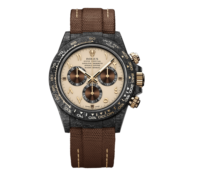 ROLEX Diw Daytona carbon desert eagle arabic 40mm oyster black(1:1 replica)