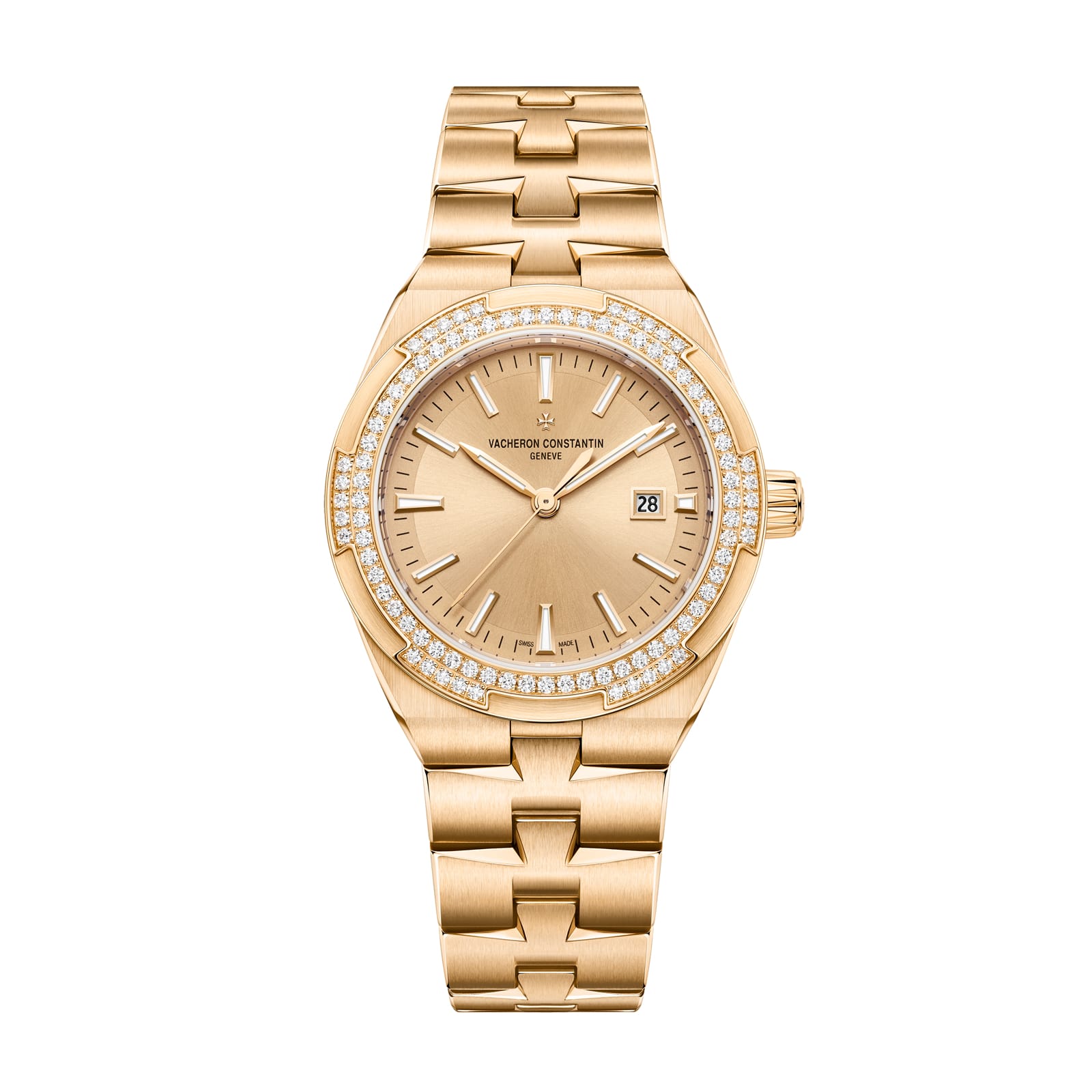 Replica Watches Fake Vacheron Constantin Overseas self-winding 35 MM PINK GOLD(1:1 replica)