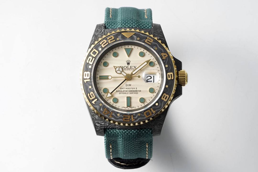 Diw New Rolex Ultra Limited Edition GMT-MASTER II-Carbon Fiber-Yellow Grey(1:1 replica)