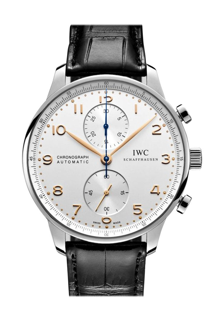 IWC Portuguese Chronograph Silver Dial Men's Watch IW371445(1:1 replica)