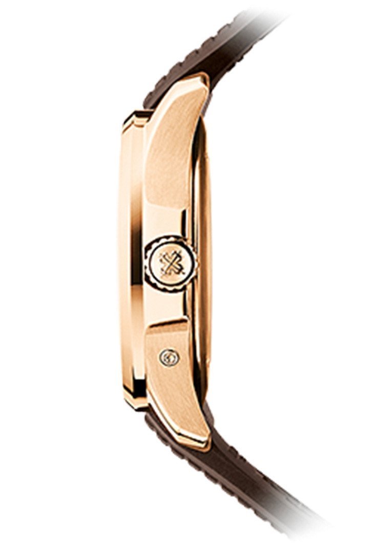 Patek Philippe Aquanaut Brown Embossed Arabic Dial Rose Gold Composite Men's Watch 5164R-001(1:1 replica)