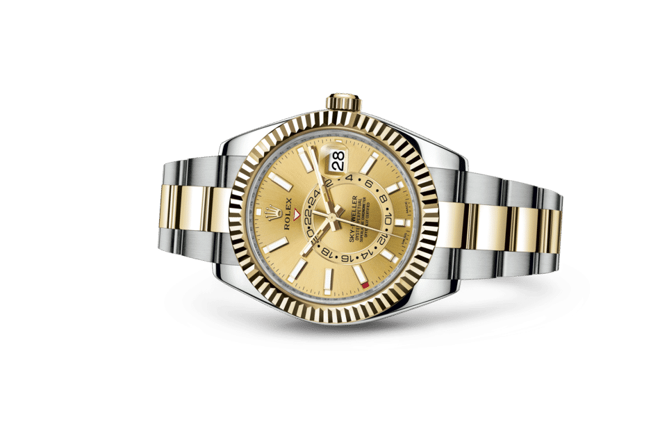 Rolex Sky-Dweller 42mm, Oystersteel and 18k Yellow Gold, Ref# 326933-0001(1:1 replica)
