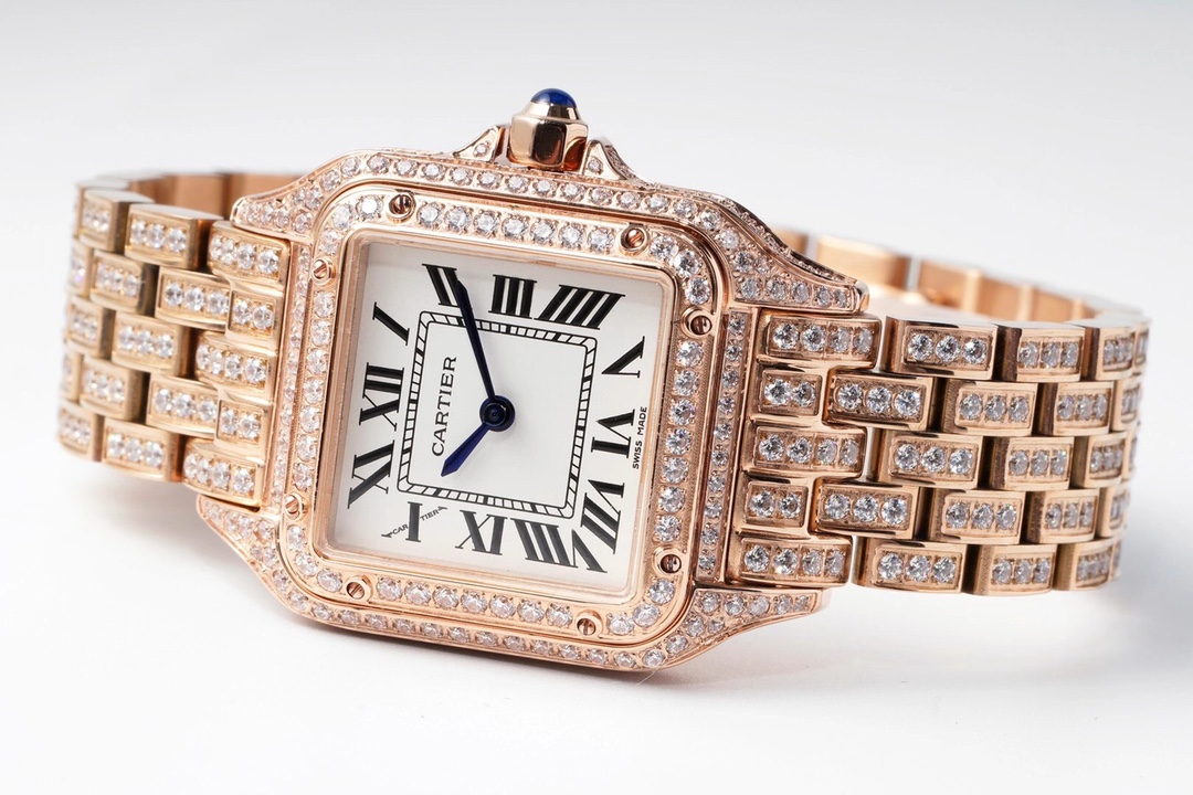 Cartier Cheetah Full of Diamonds Ladies' 37MM-Rose Gold(1:1 replica)
