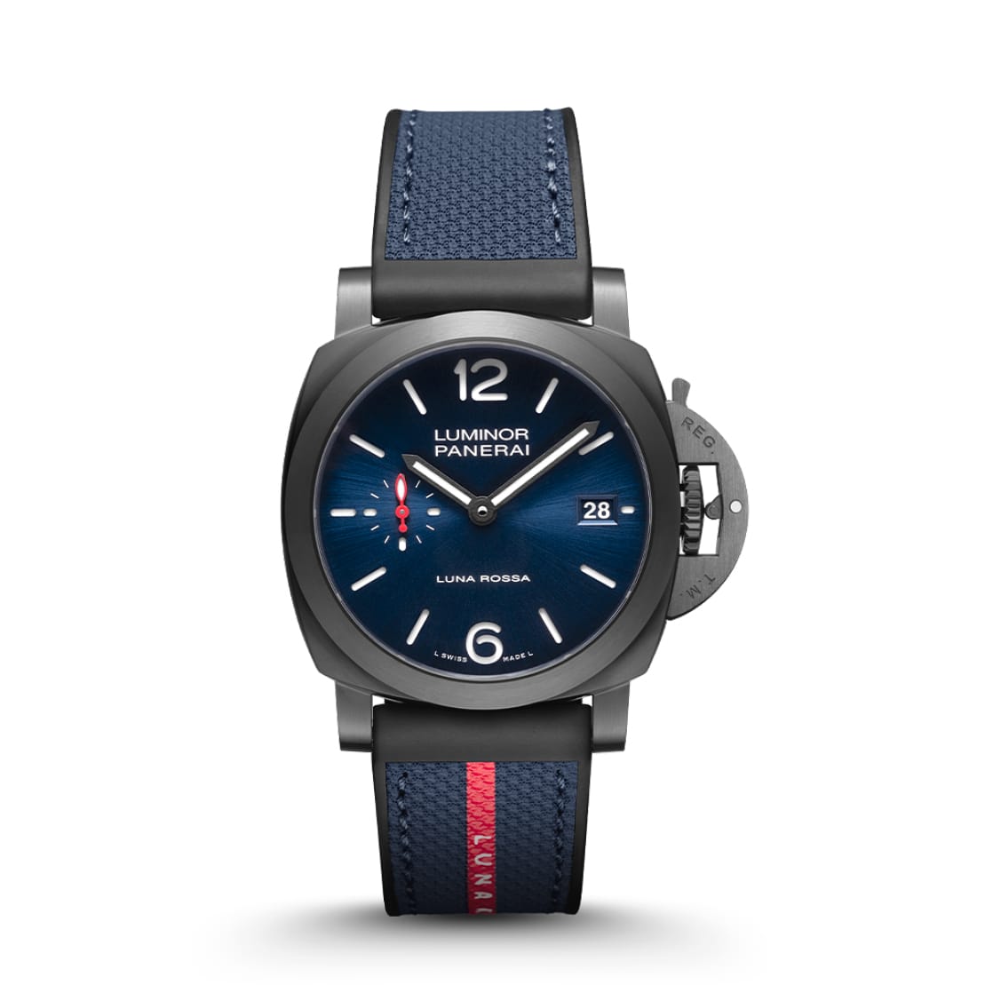 Replica Watches Panerai Luminor Quaranta Steel DLC Luna Rossa 40mm PAM01408(1:1 replica)